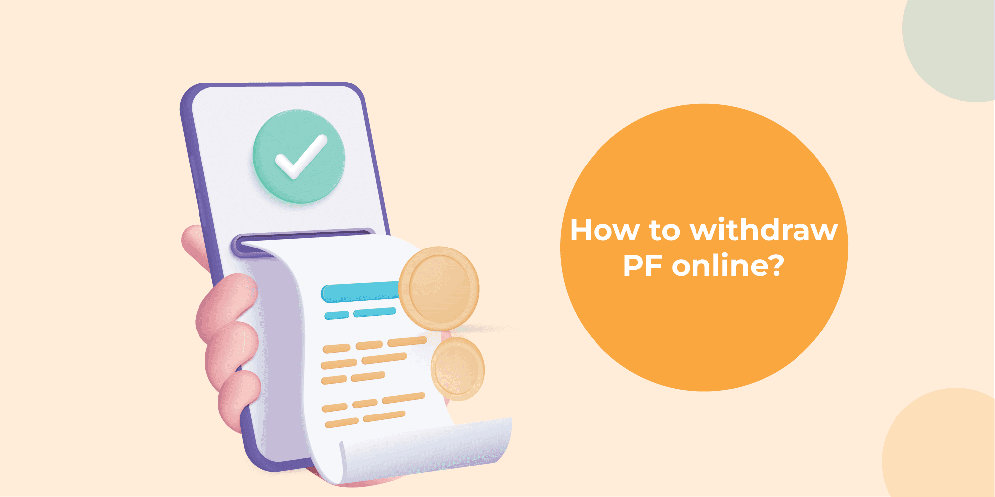 Steps to apply for withdrawal of PF online