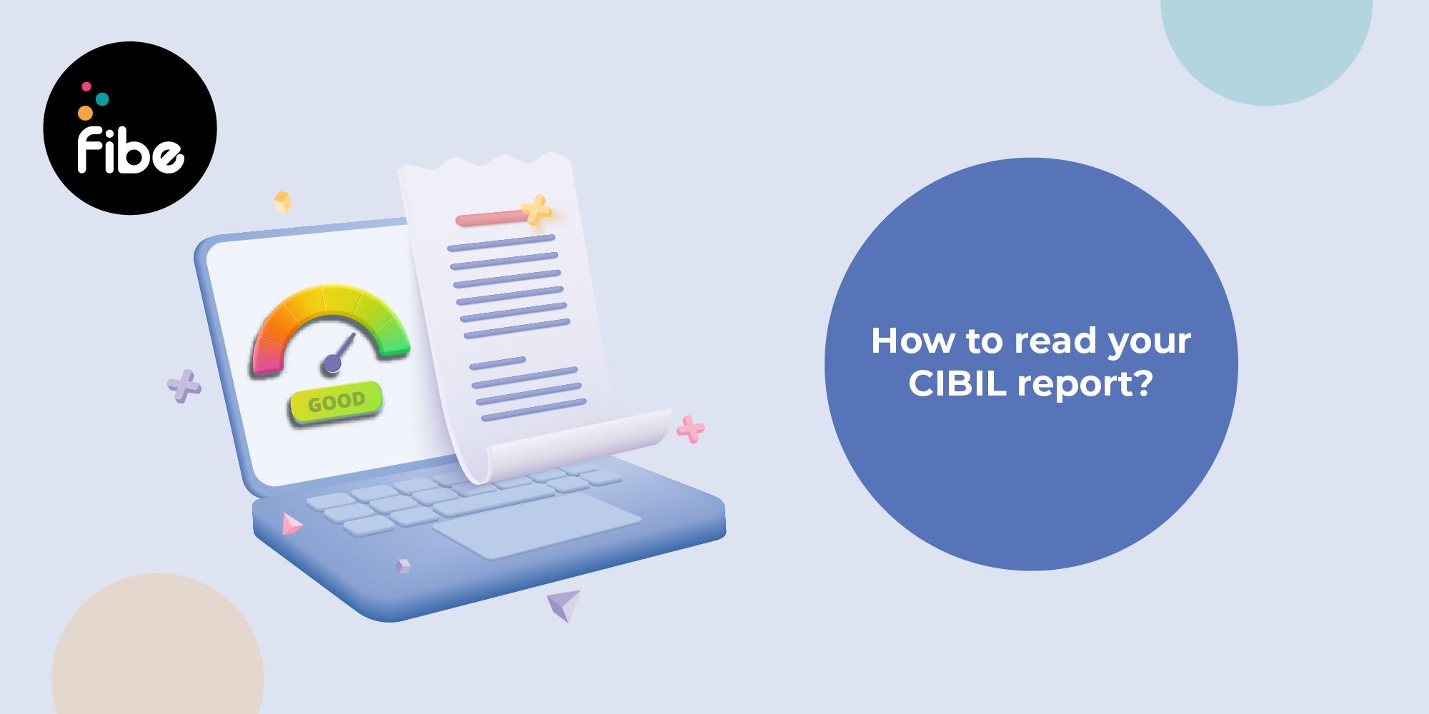 How to read a CIBIL Report? Know important terms